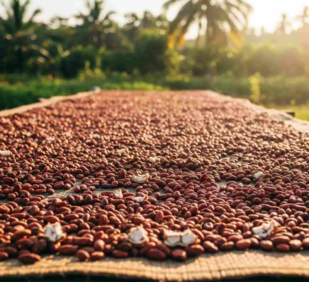 transformando la agricultura - secando cacao