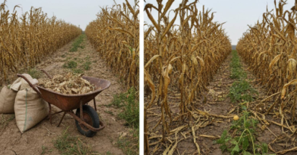 campo agrario en abandono por cambio climatico
