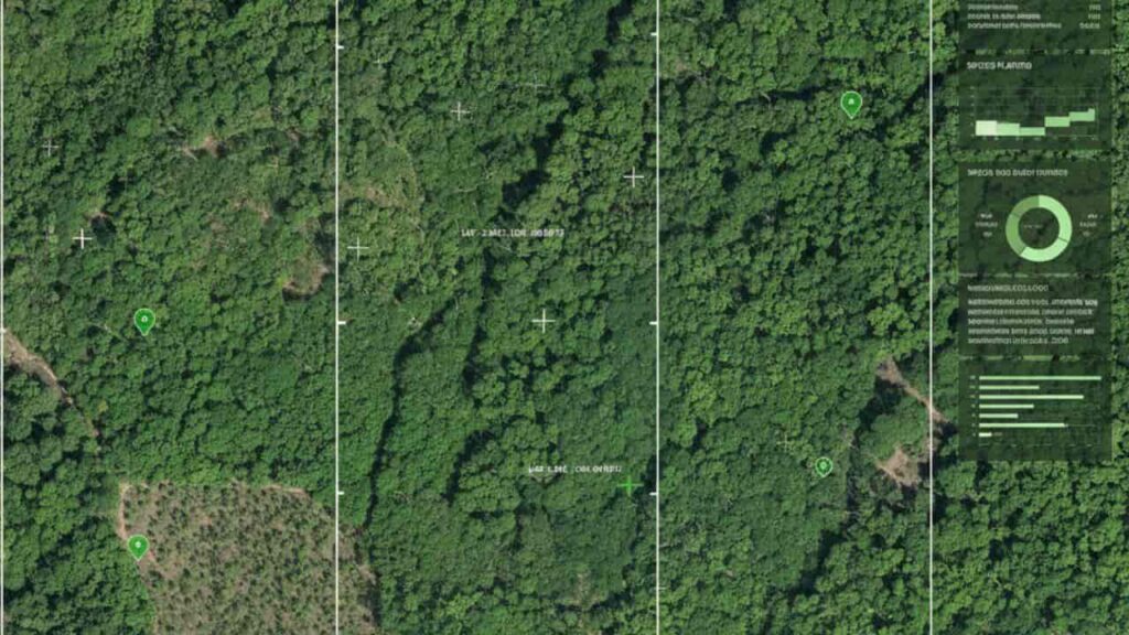Plantaciones forestales, vigilancia satelital de los bosques reforestados