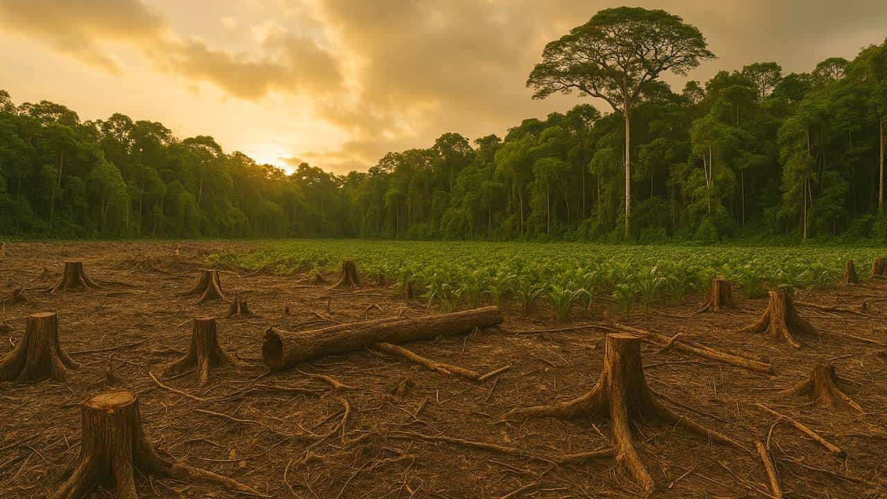 La realidad detrás de la deforestación La realidad detrás de la deforestación, atierra deforestada por la tala y extencion de sembríos