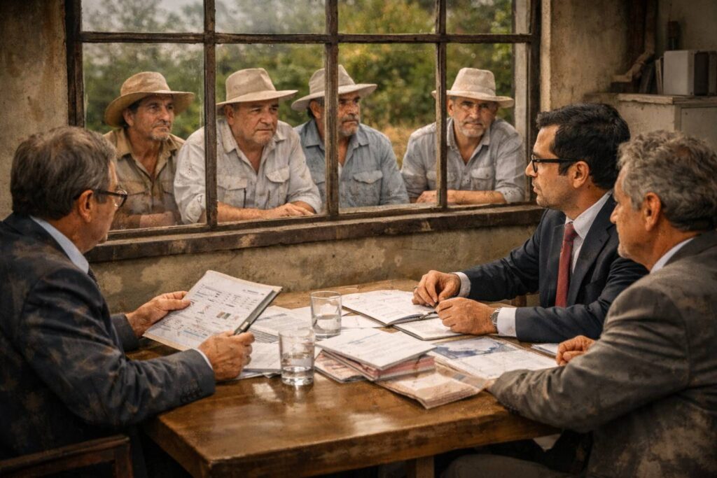 agricultores empobrecidos, agricultores queriendo participar